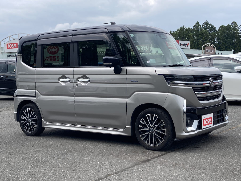 スズキ スペーシアカスタム ﾊｲﾌﾞﾘｯﾄﾞ XSﾀｰﾎﾞ 4WD