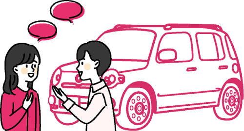 紹介車検イラスト